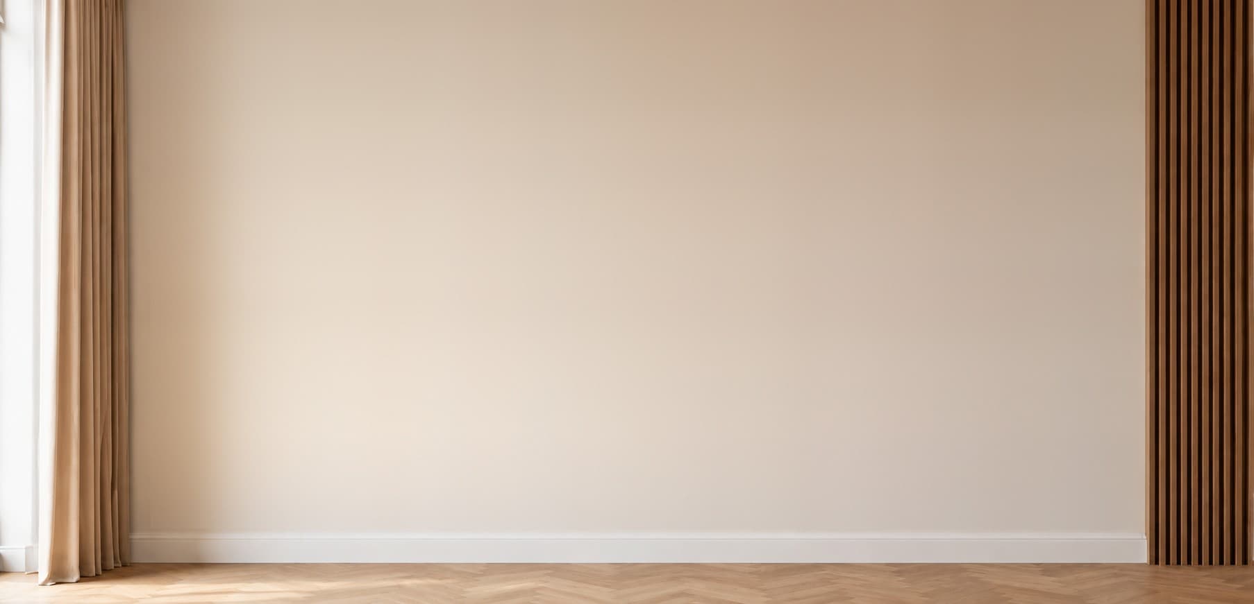 Woonkamer met Klassiek als muurprint, uitgevaagd naar de muur